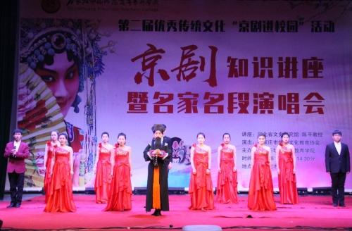 打：宋曉華、楊學(xué)功老師表演傳統(tǒng)京劇《楊門女將》片段